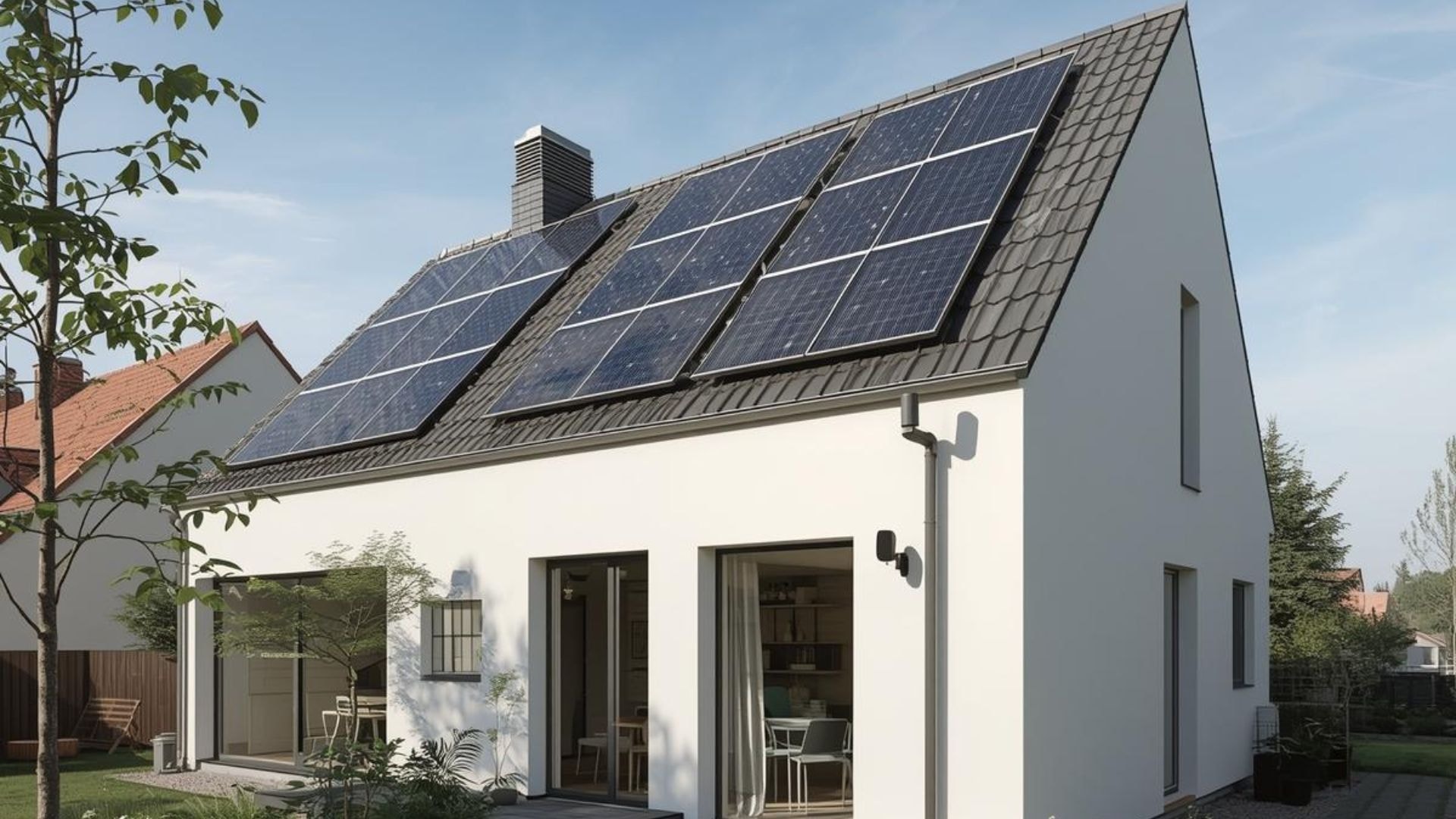 dom z panelami solarnymi osiągnie lepsze świadectwo energetyczne